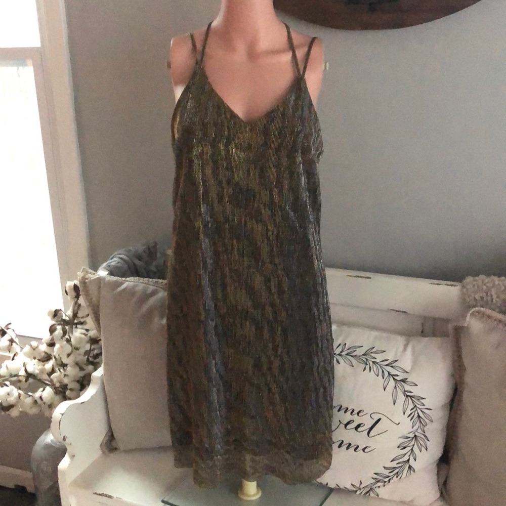 Xhilaration size medium gold and black dress